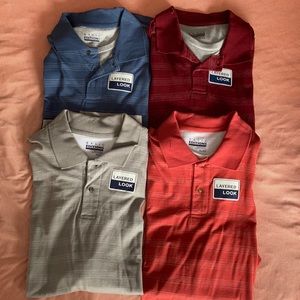 3/$24 or 5/$30- NWT Basic Editions polo shirts